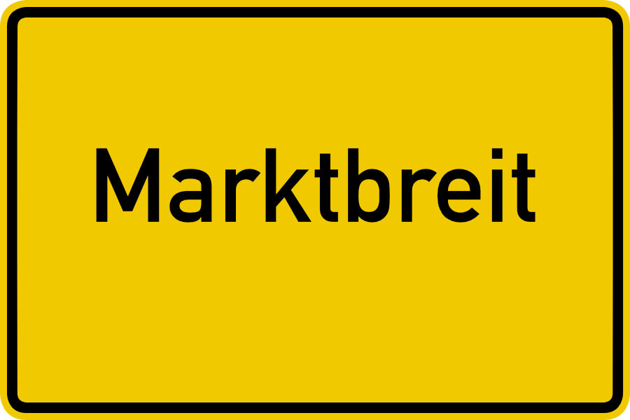 Ortsschild Marktbreit