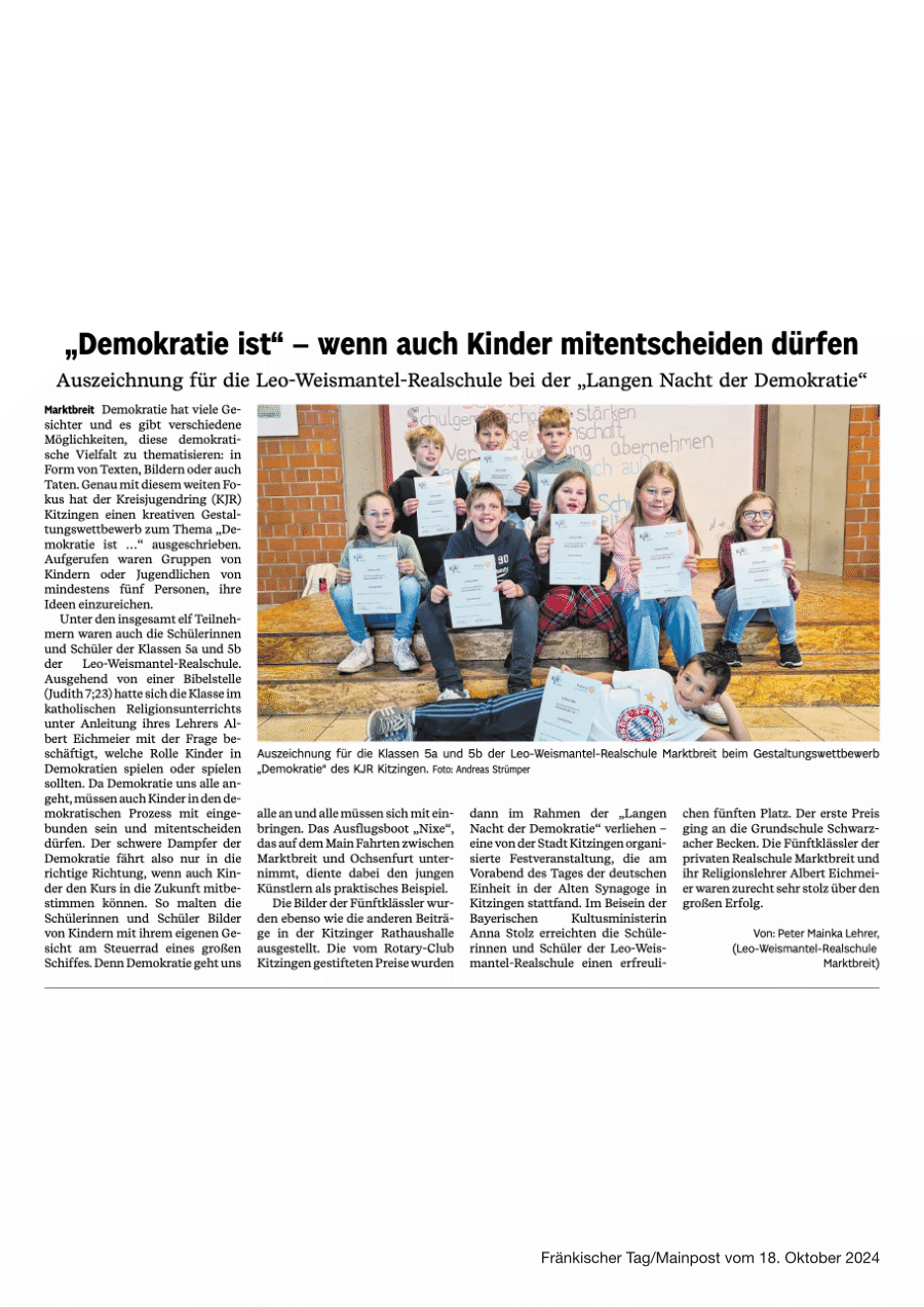 Zeitungsartikel Marktbreit