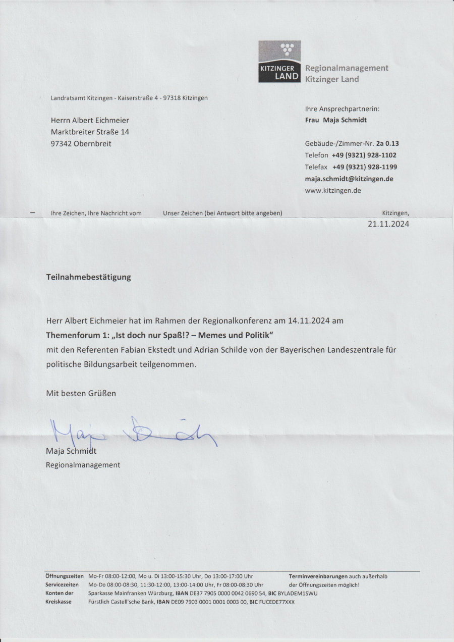 Marktbreit_08_Teilnahmebescheinigung_LRA-Kitzingen