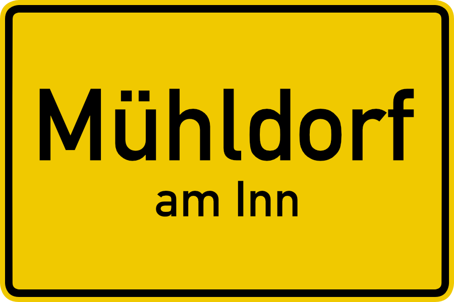 Ortsschild Mühldorf