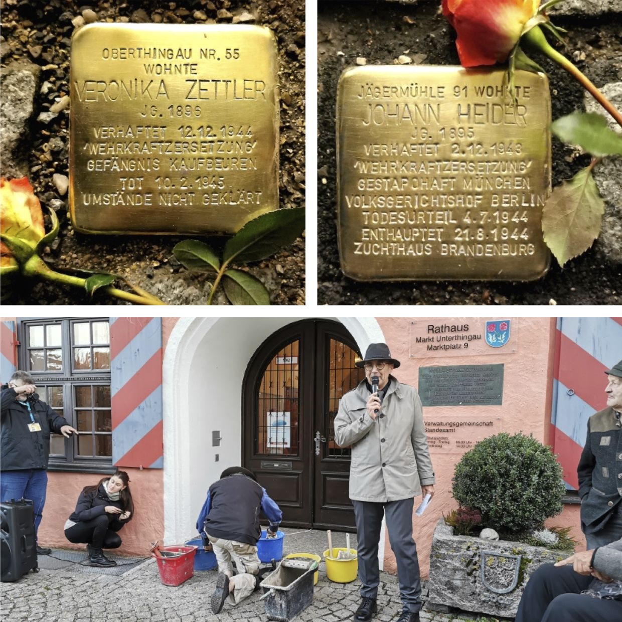 Stolpersteinverlegung in Unterthingau