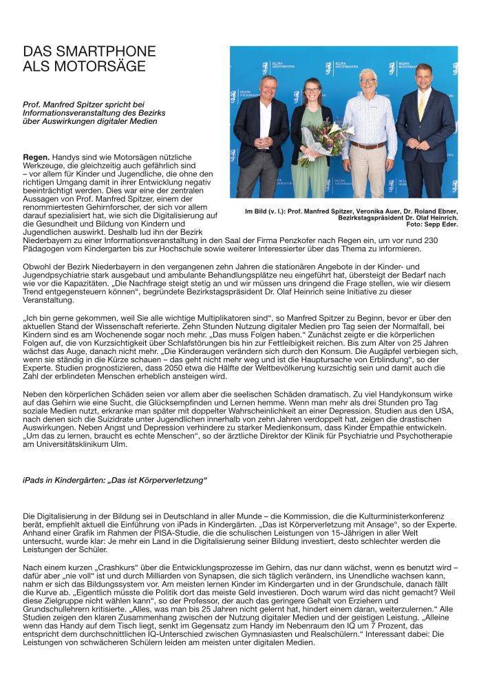 Bericht zu Digitalisierungsgefahren